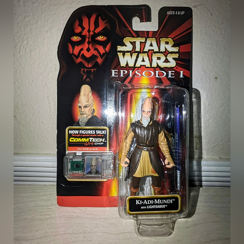 Star Wars Episode I Ki-Adi-Mundi Action Figure 1999 NIB - Rare Collectible